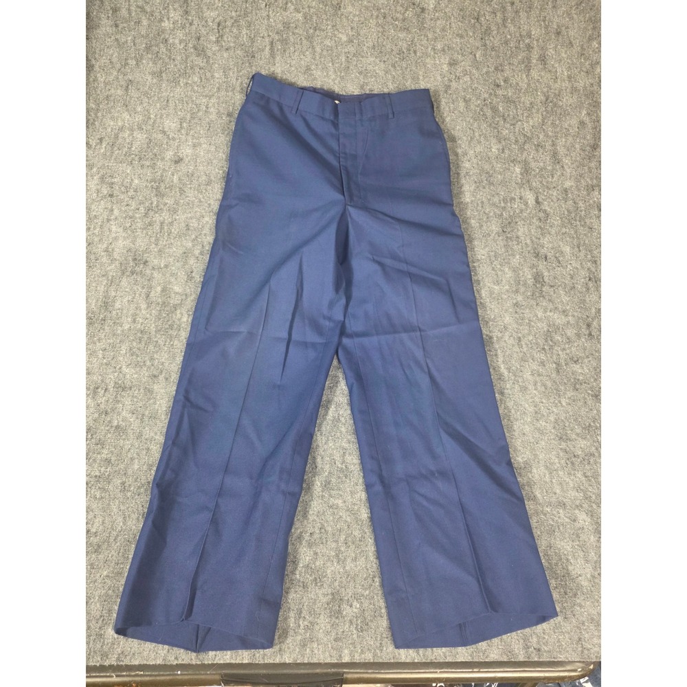USAF Mens 32L Dress Blue Trousers Wool Blend Military Air Force Pants 32 Long